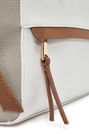 Women's White Backpack with Accessories | Derimod