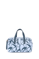 Woman Blue Long Strap Printed Shoulder Bag | Derimod