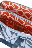 Woman Blue Long Strap Printed Shoulder Bag | Derimod