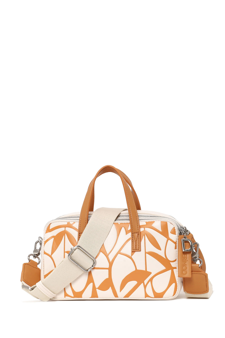 Woman Orange Long-Strap Printed Shoulder Bag 26SBD249826 | Derimod