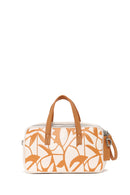Woman Orange Long-Strap Printed Shoulder Bag | Derimod
