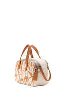 Woman Orange Long-Strap Printed Shoulder Bag | Derimod