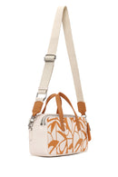 Woman Orange Long-Strap Printed Shoulder Bag | Derimod