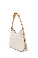 Woman Cream Long-Strap Printed Shoulder Bag | Derimod