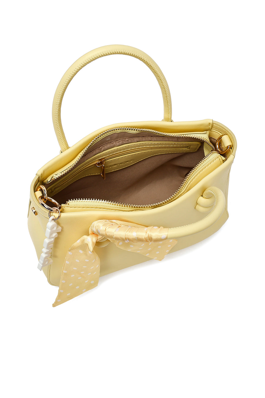 Women's Yellow Long Strap Accessory Handbag