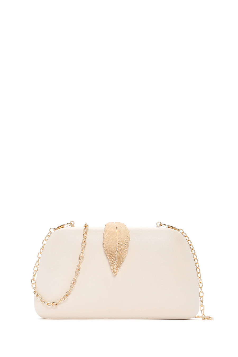 Woman Cream Long Chain Strap Evening Mini Clutch Bag 26SBD270418 | Derimod