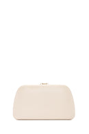 Woman Cream Long Chain Strap Evening Mini Clutch Bag | Derimod