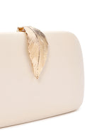 Woman Cream Long Chain Strap Evening Mini Clutch Bag | Derimod