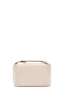 Women's Beige Long Strap Fabric Crossbody Bag | Derimod