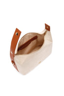 Women's Beige Long Strap Fabric Crossbody Bag | Derimod