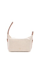 Women's Beige Long Strap Fabric Crossbody Bag | Derimod