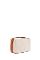 Women's Beige Long Strap Fabric Crossbody Bag | Derimod