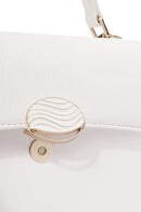 Women's Cream Long Strap Printed Crossbody Bag | Derimod