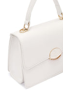 Women's Cream Long Strap Printed Crossbody Bag | Derimod