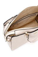 Women's Beige Long Strap Crocodile Pattern Handbag | Derimod
