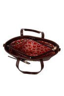 Woman Brown Long-Strap Patterned Wicker Shoulder Bag | Derimod