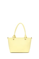 Woman Yellow Long-Strap Knit Mini Shoulder Bag | Derimod