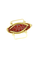 Woman Yellow Long-Strap Knit Mini Shoulder Bag | Derimod