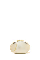 Women's Gold Chain Strap Mini Metallic Box Dress Bag | Derimod