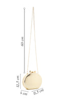 Women's Gold Chain Strap Mini Metallic Box Dress Bag | Derimod