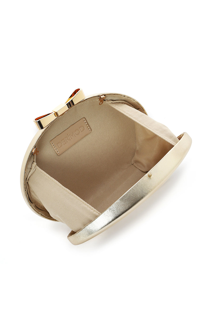 Women's Gold Chain Strap Mini Metallic Box Dress Bag