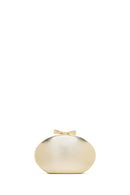 Women's Gold Chain Strap Mini Metallic Box Dress Bag | Derimod