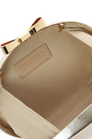 Women's Gold Chain Strap Mini Metallic Box Dress Bag | Derimod
