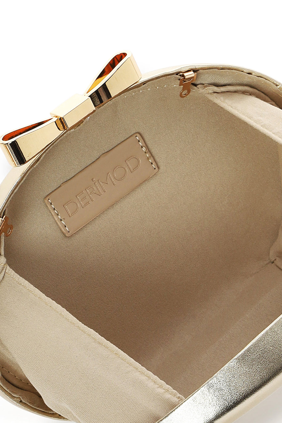 Women's Gold Chain Strap Mini Metallic Box Dress Bag