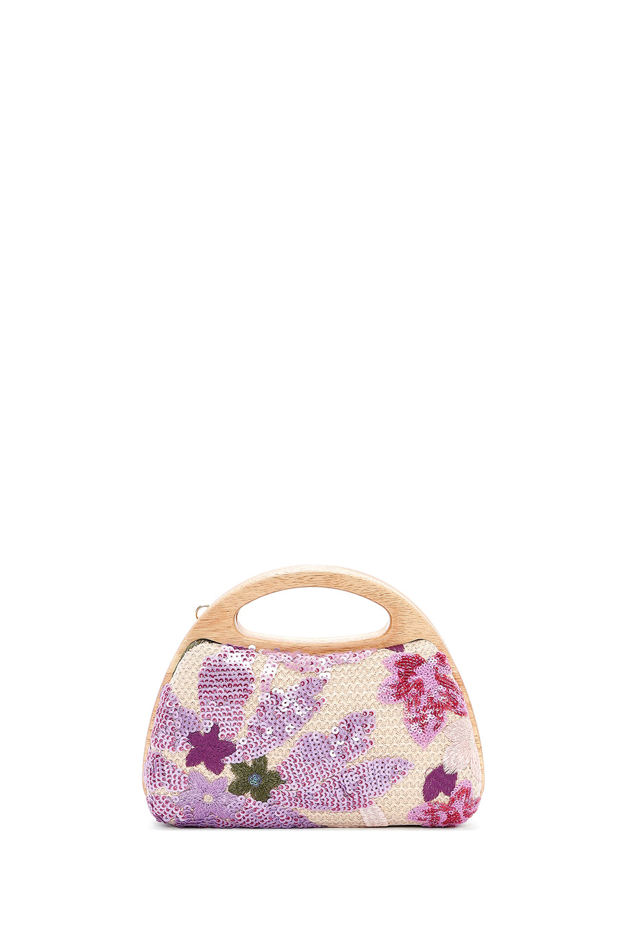 Women's Purple Chain Strap Sequin Mini Box Dress Bag