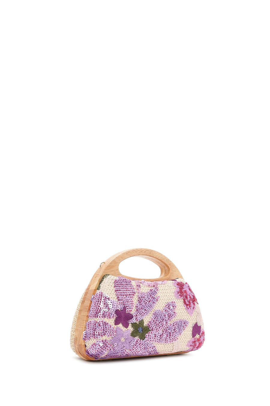 Women's Purple Chain Strap Sequin Mini Box Dress Bag