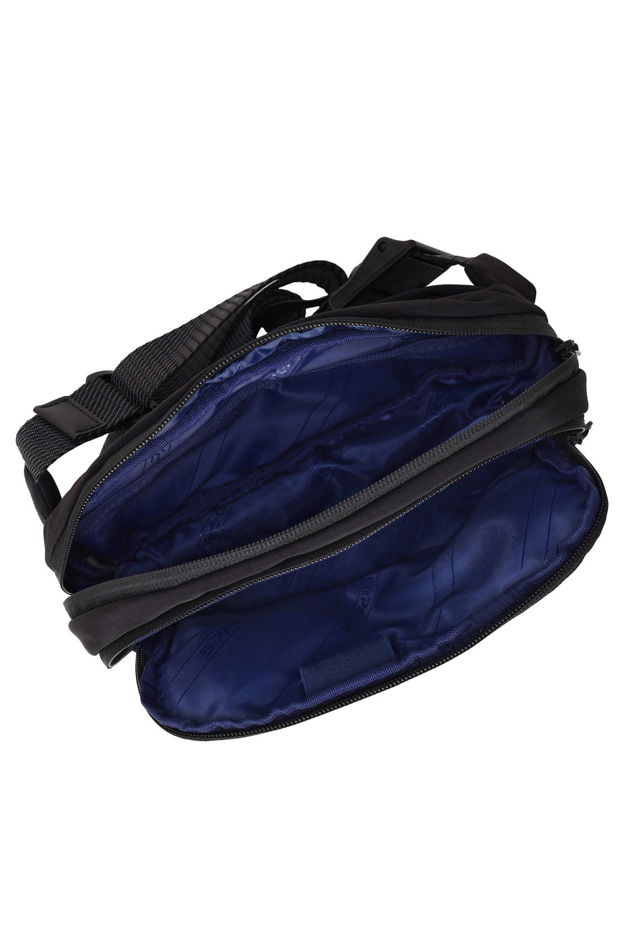 D-Pack Male Black Long-Strap Mini Fabric Handbag