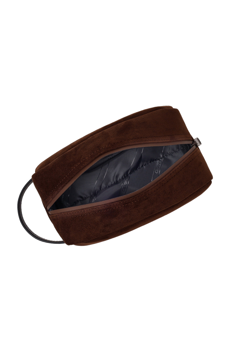 Male Brown Suede Mini Handbag