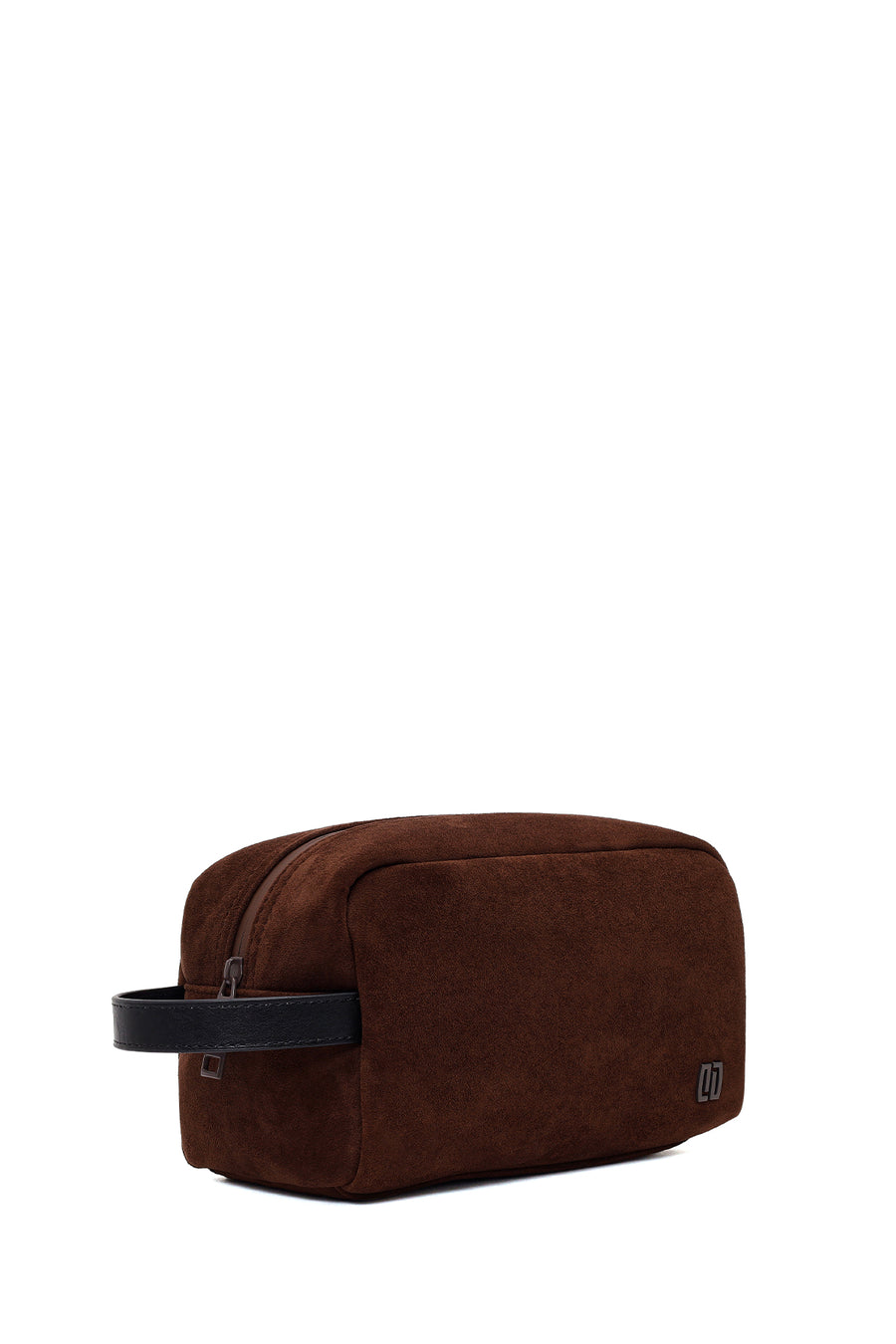 Male Brown Suede Mini Handbag