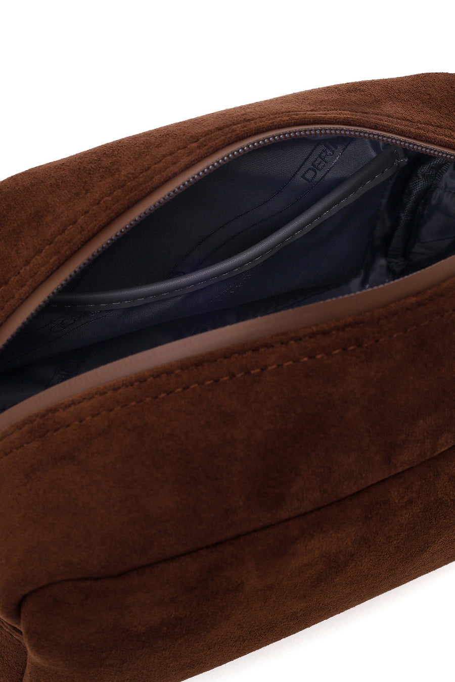 Male Brown Suede Mini Handbag