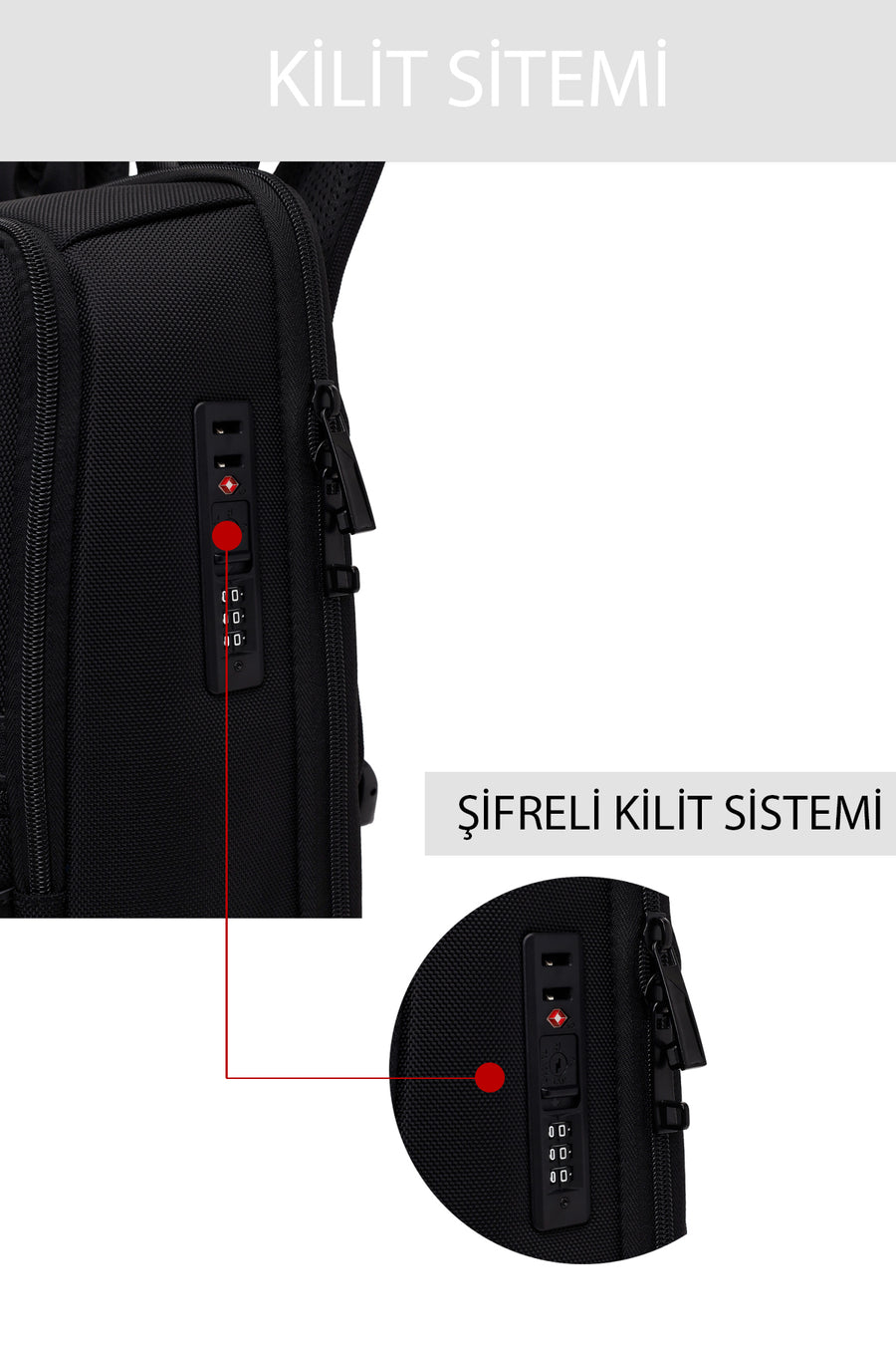 D-Pack Unisex Black Backpack
