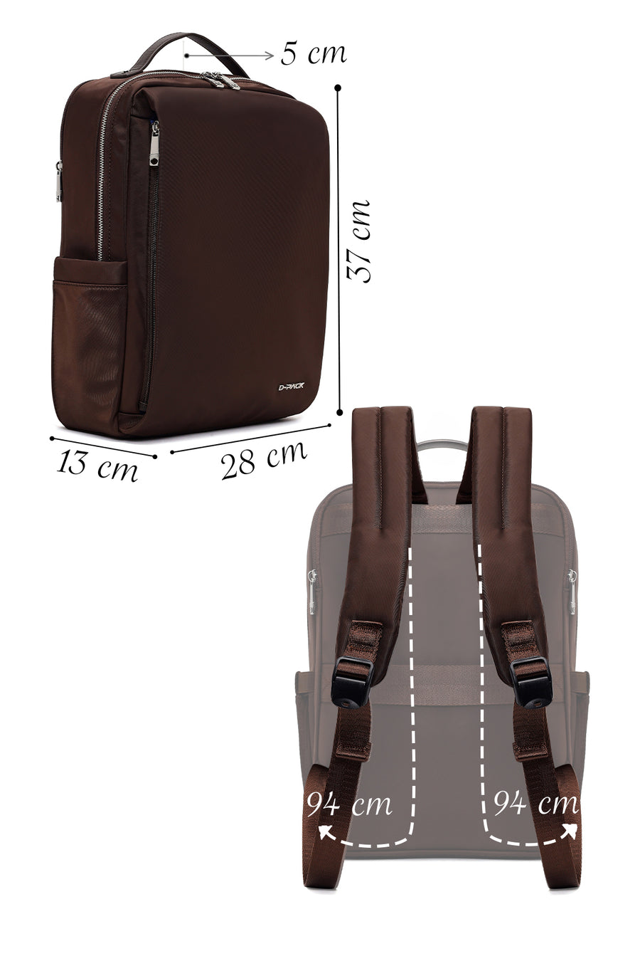 D-Pack Unisex Kahverengi Sırt Çantası