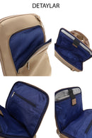D-Pack Unisex Beige Backpack | Derimod