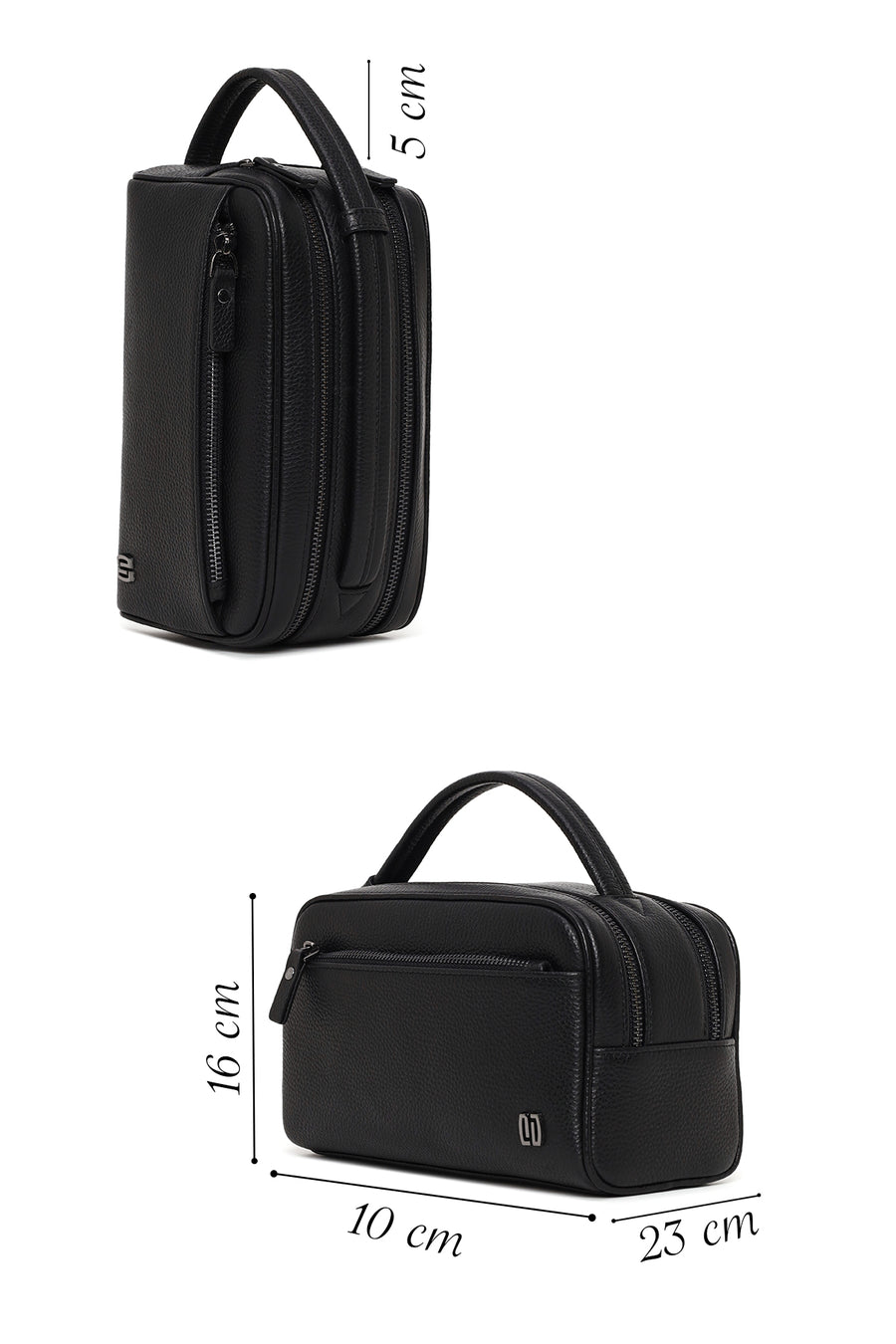 Male Black Leather Handbag