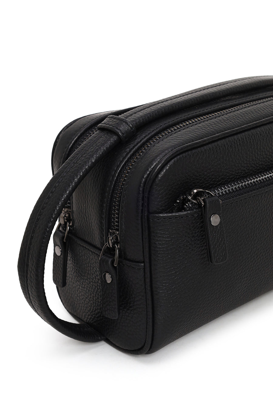 Male Black Leather Handbag