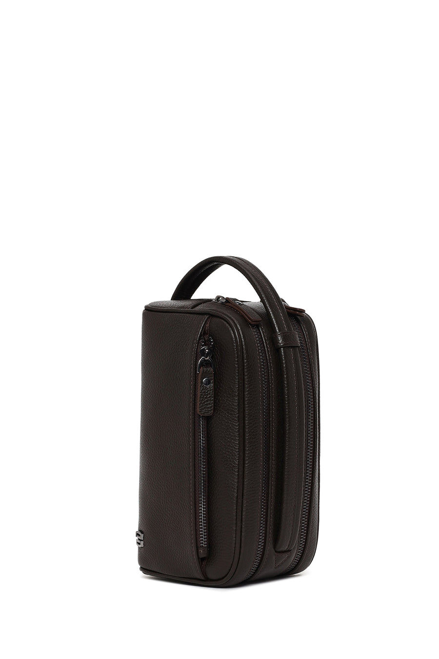 Male Brown Leather Handbag