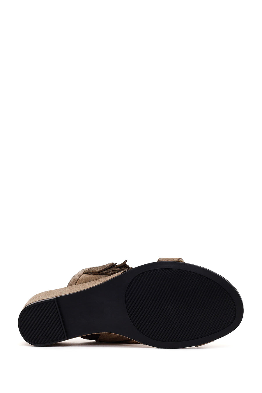 Women's Mink Wedge Suede Leather Slippers