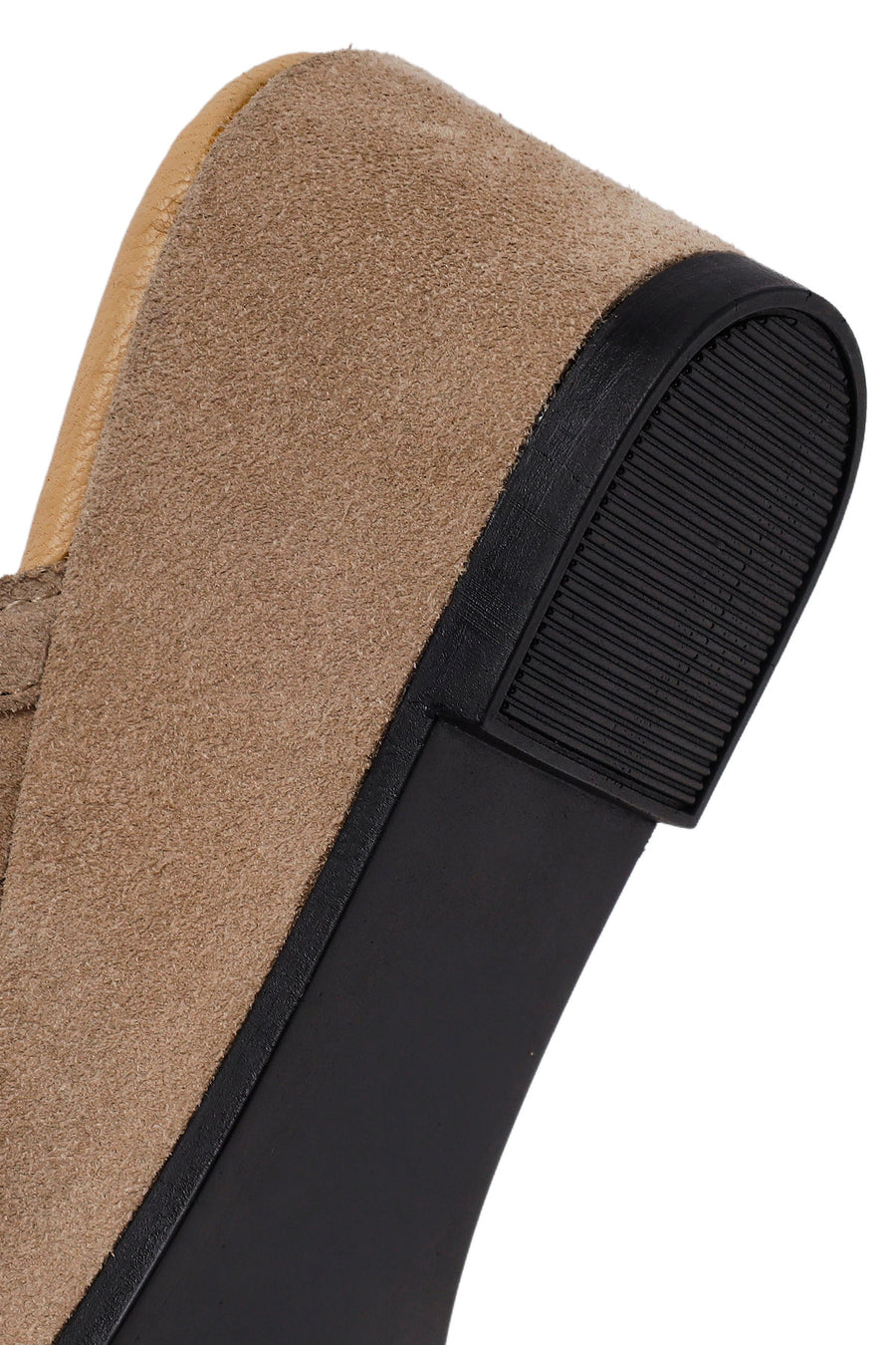 Women's Mink Wedge Suede Leather Slippers