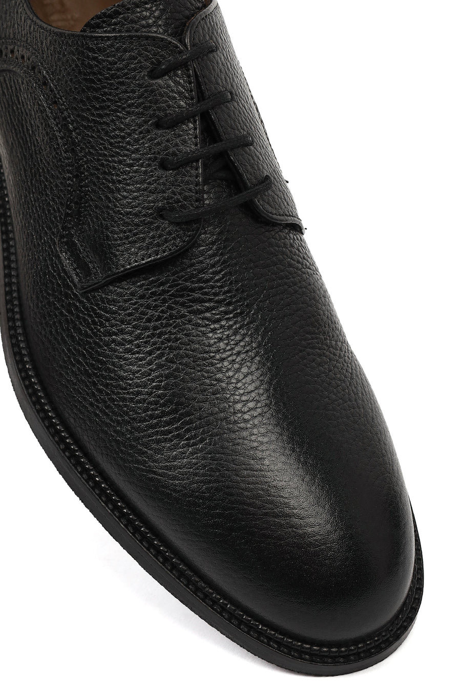 Derimod Black Male Black Lace-Up Leather Classic Shoes