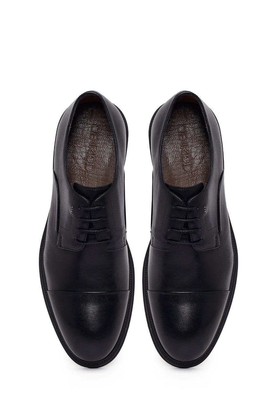 Male Black Lace-Up Leather Casual Shoes