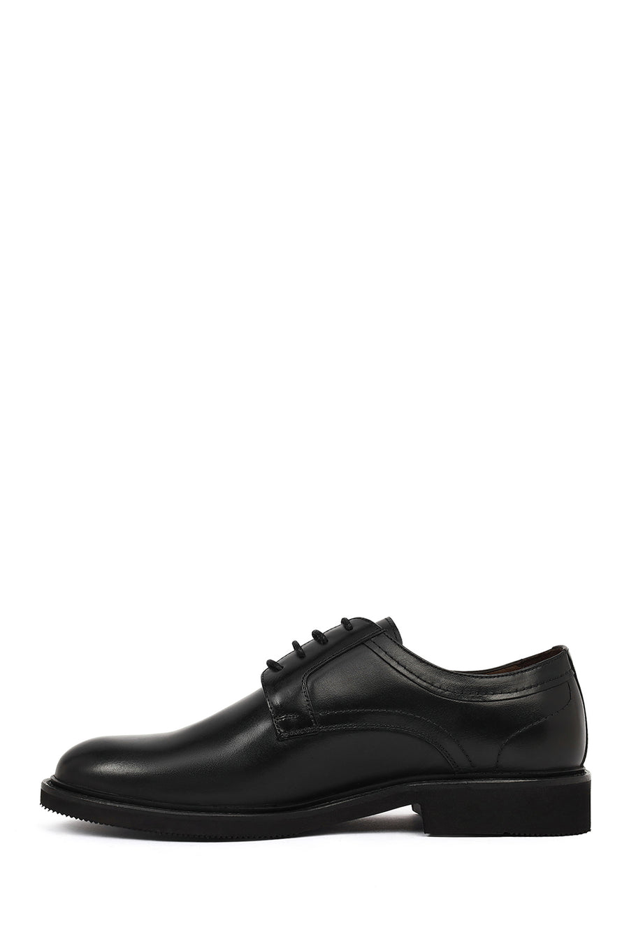 Men's Black Laced Leather Classic Shoes