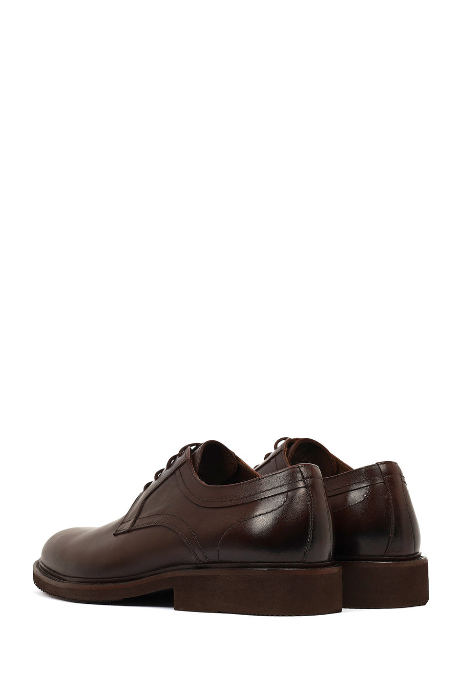 Men's Brown Laced Leather Classic Shoes