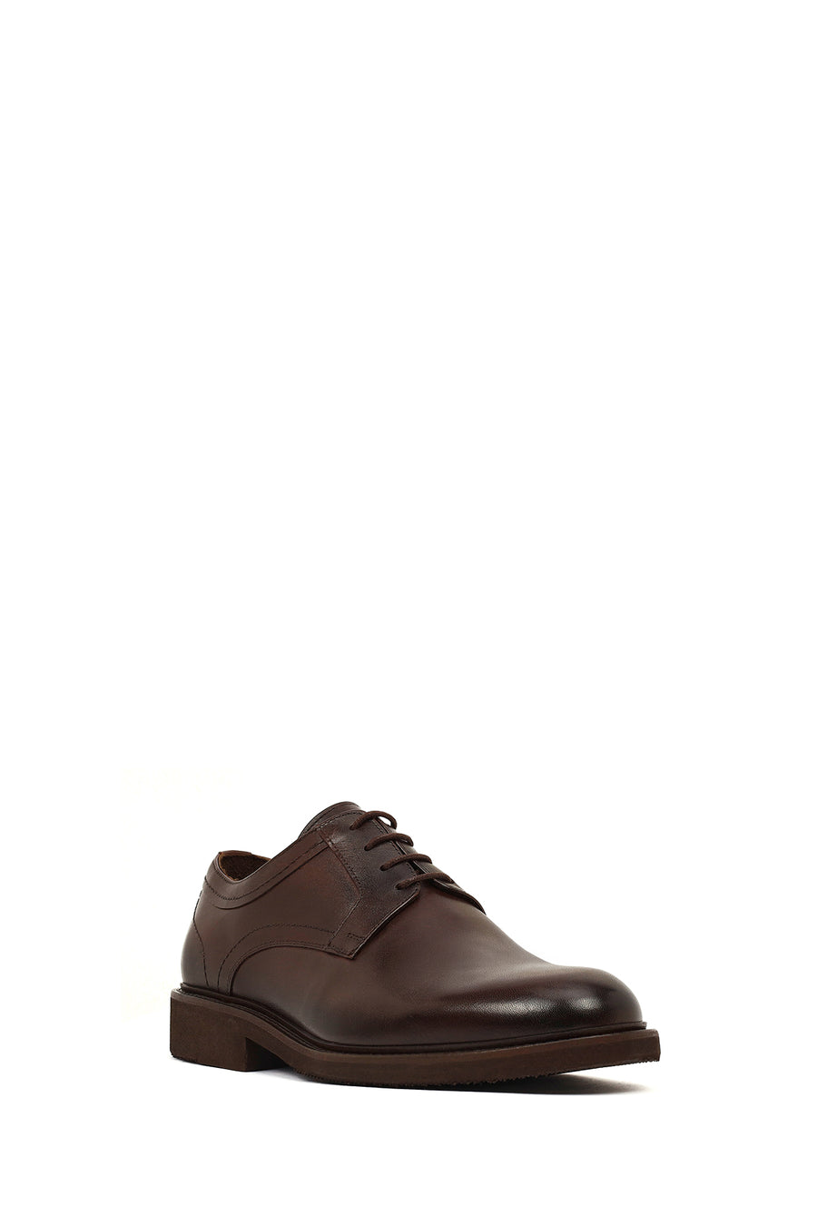 Men's Brown Laced Leather Classic Shoes
