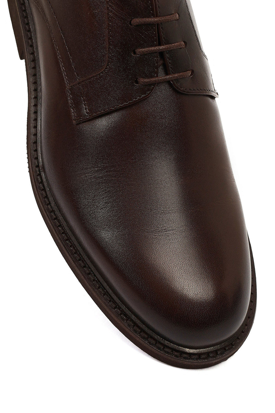 Men's Brown Laced Leather Classic Shoes