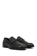 Men's Black Leather Classic Loafer | Derimod