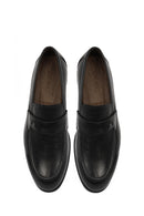 Men's Black Leather Classic Loafer | Derimod